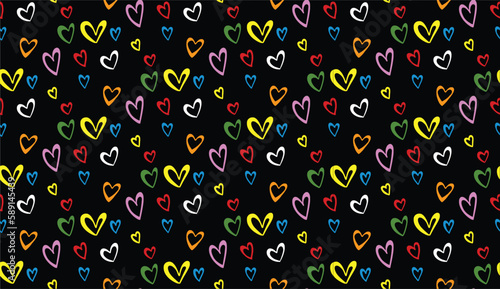 Geometric ethnic pattern seamless flower color oriental.
seamless pattern.Design for fabric,curtain,black background, carpet, shawl,clothing,wrapping, Batik,fabric,handkerchief,Vector illustration.