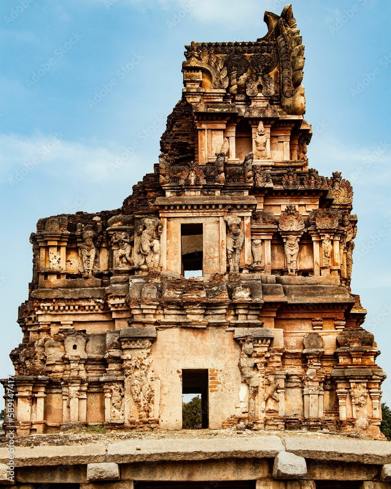 Temple ruins of Hampi, Karnataka, India