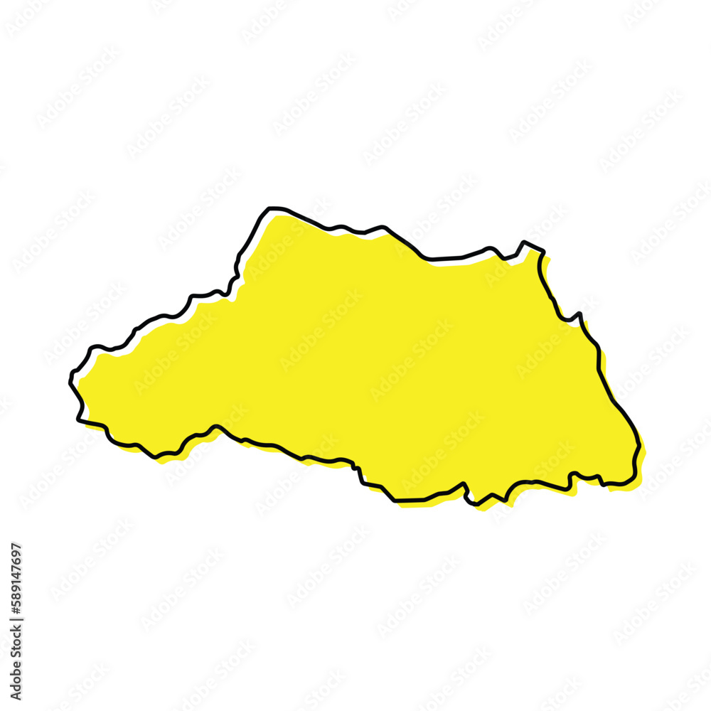 Simple outline map of Saitama is a prefecture of Japan Simple outline map of Saitama is a prefecture of Japan