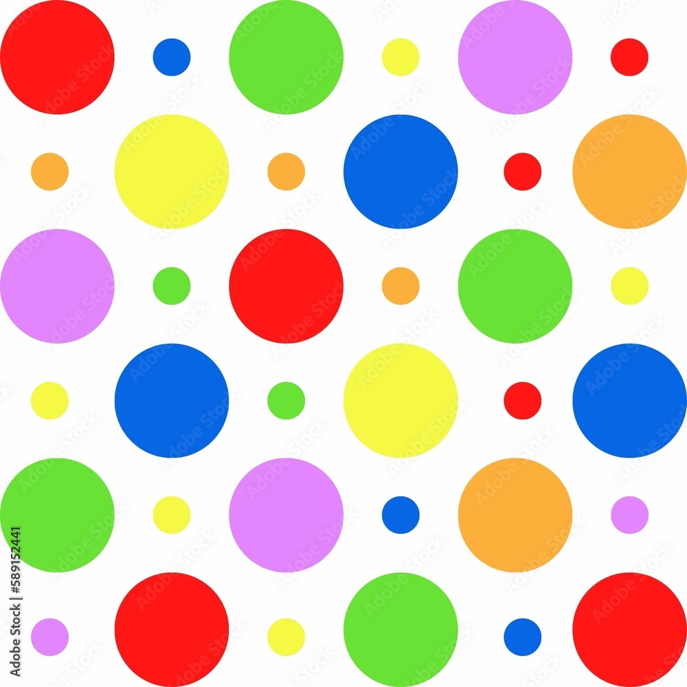 seamless pattern with colorful circles