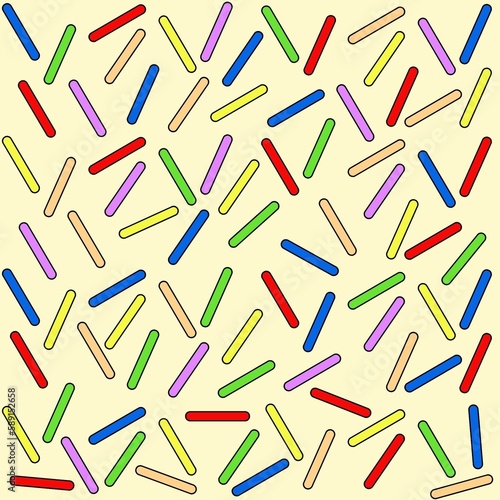 seamless pattern with colorful sprinkles