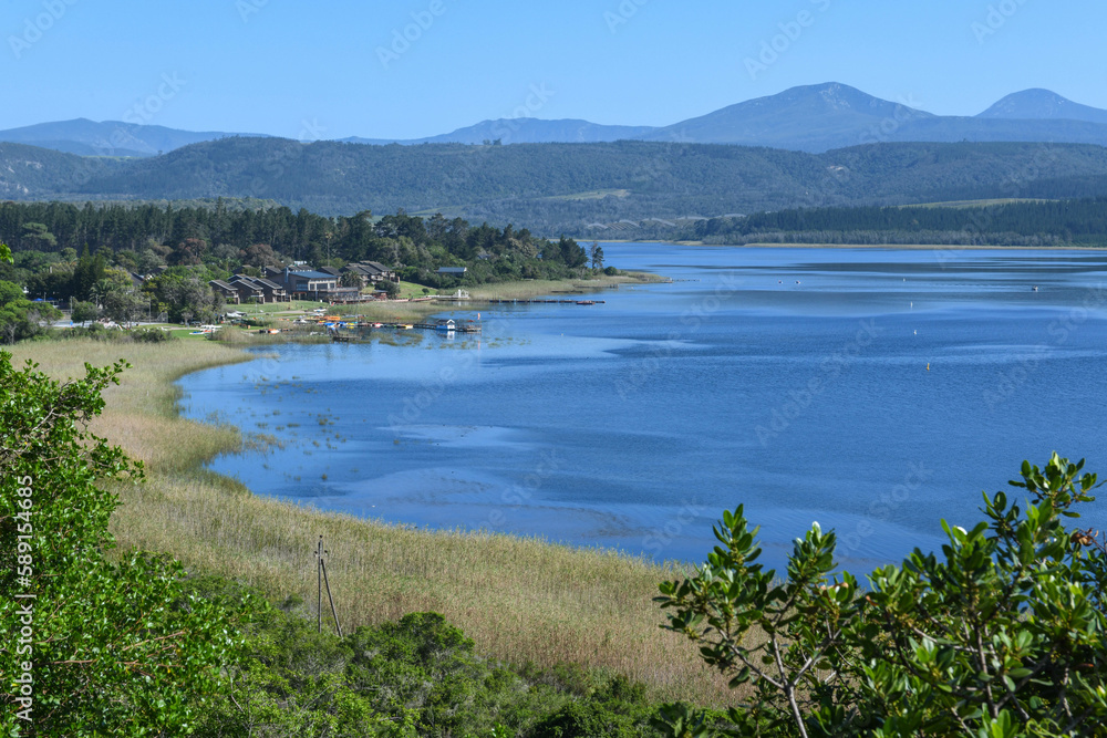 View at the lake near Wilderness in South Africa