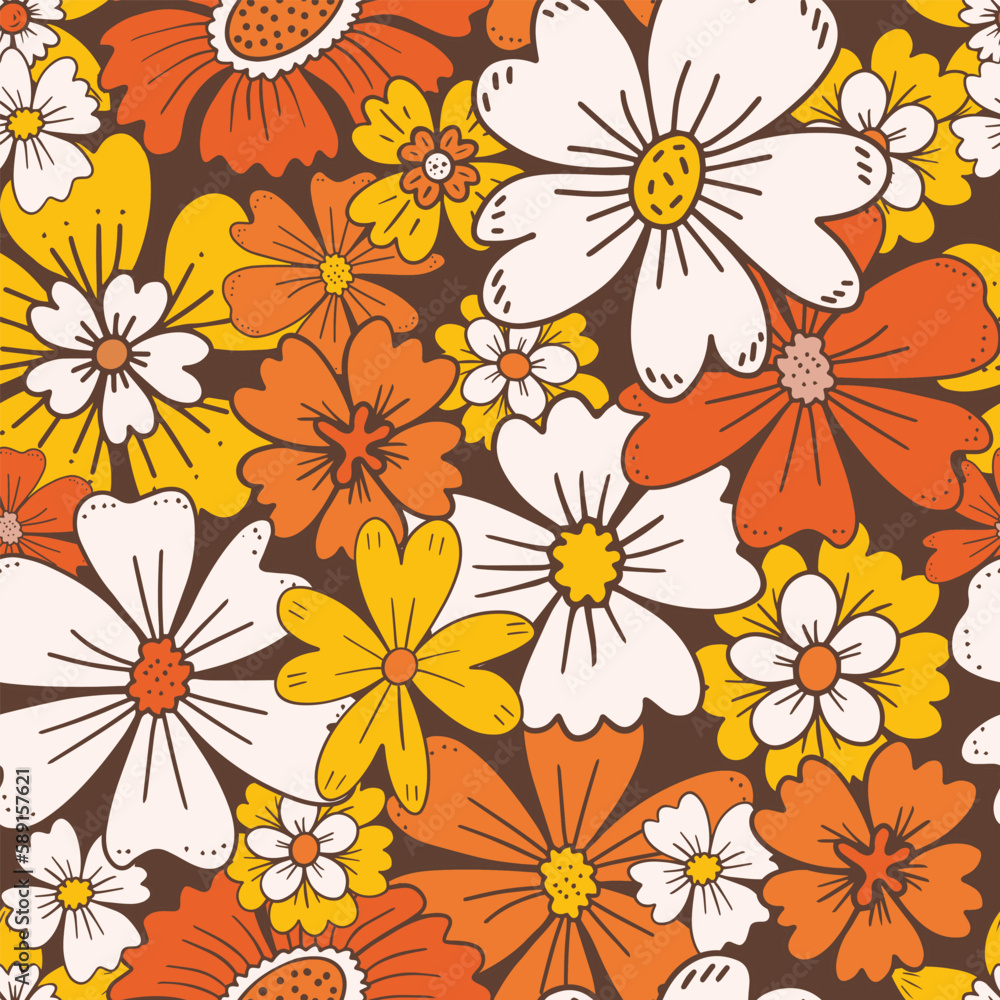 Floral seamless pattern. Vector design for paper, cover, fabric interior decor. Floral seamless pattern. Vector design for paper, cover, fabric interior decor.