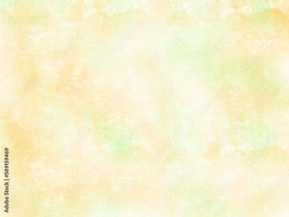 Abstract grunge watercolor on transparent background. Illustration of beige, yellow and white stains of watercolor paint. PNG element. Can be used as background or overlay.