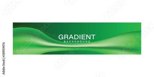 Abstract modern banner and poster background in green tones