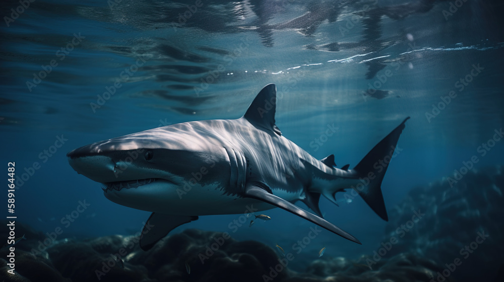 Fototapeta premium Shark in the ocean