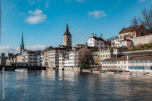 view of the old town of ghent country © vardan