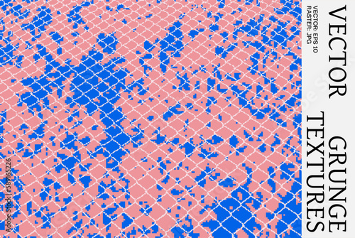 Vector Distress Halftone Nature Texture. Grunge Dither Bitmap background, unique vector pixels