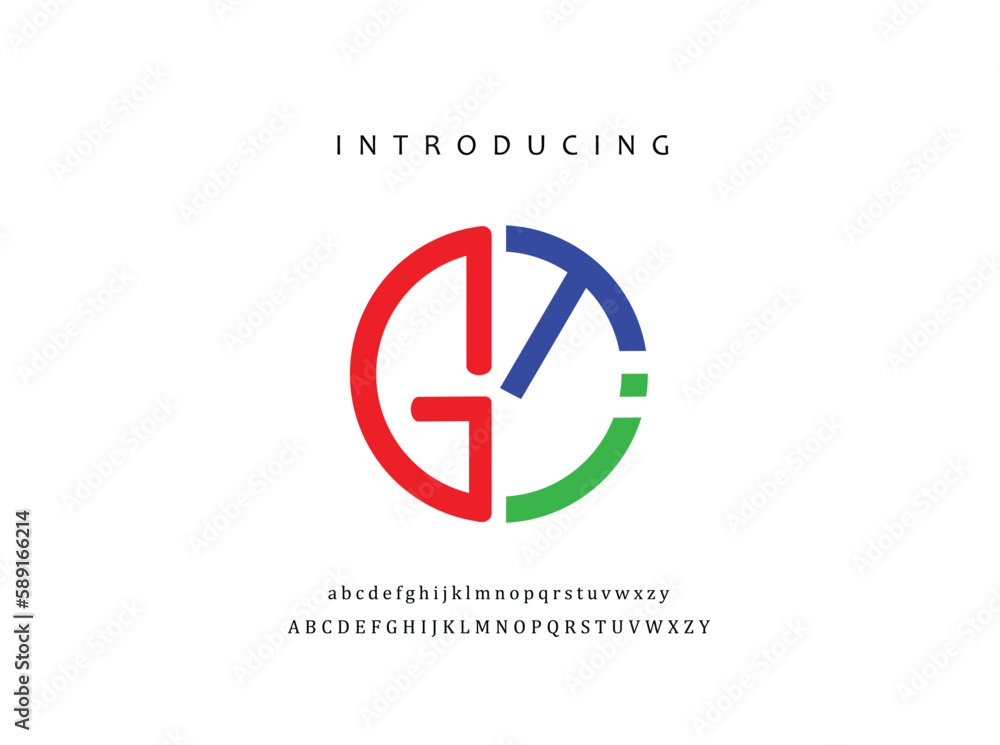 GTI Creative Letter Mark Logo. creative modern flat icon GTI letter mark logo GTI Creative Letter Mark Logo. creative modern flat icon GTI letter mark logo