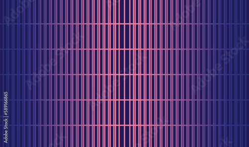 Wallpaper Mural Modern pink and blue gradient colored vector background with grid prison cage door like decoration isolated on landscape horizontal template Torontodigital.ca