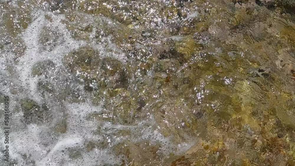 High view waves crash on rocky shore. Super slow motion 4K High view waves crash on rocky shore. Super slow motion 4K