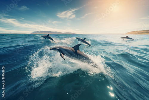 Dolphins. Generative AI.