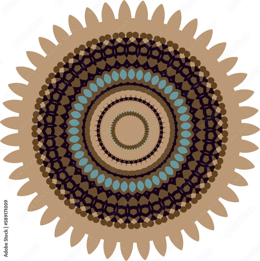 Beautiful round pattern. Vector file for designs. Beautiful round pattern. Vector file for designs.