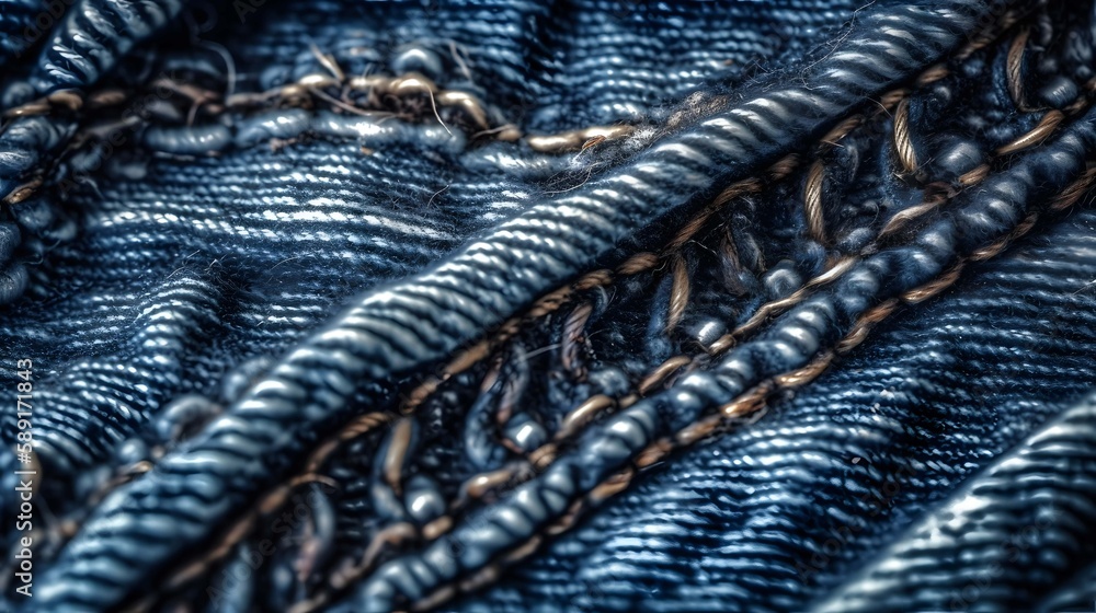 Jeans textile texture background design, wallpaper