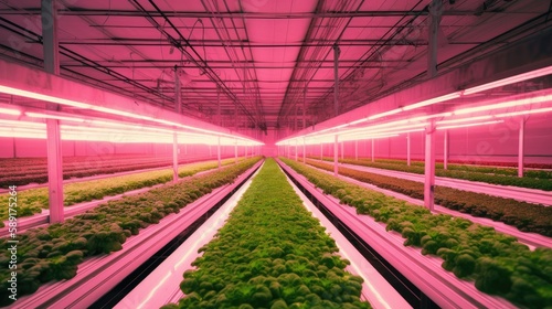 A high-angle shot of a gree...