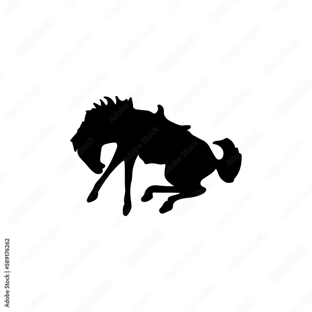 Fototapeta premium vector illustration of a horse silhouette