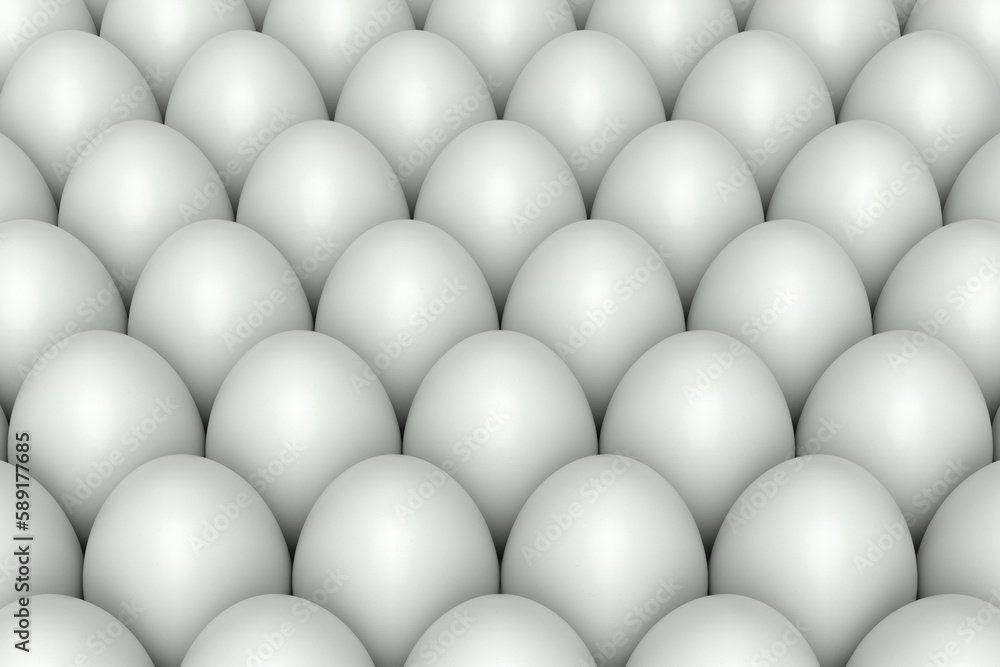 Many farm raw organic white chicken eggs background from local market Many farm raw organic white chicken eggs background from local market