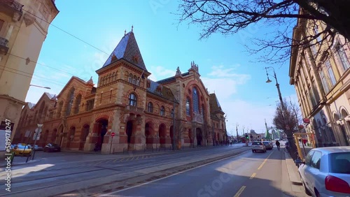 The Central Market Hall in Pest, Budapest, Hungary photo