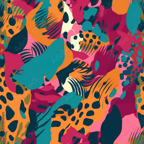 Seamless repeating pattern - animal print pattern