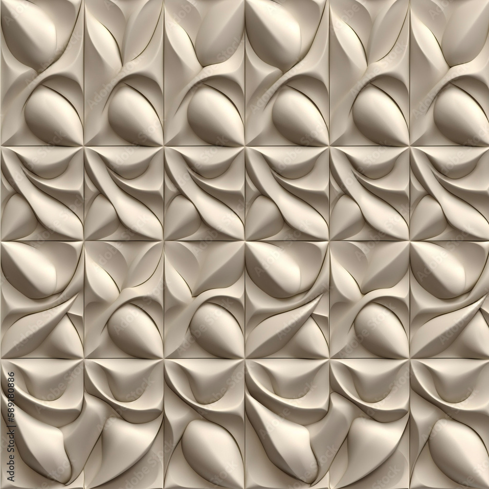 Seamless repeating pattern - geometric 3d elements Seamless repeating pattern - geometric 3d elements