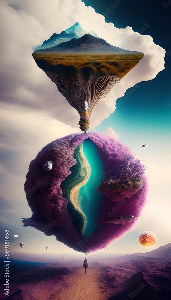 Obraz premium REGENERATIVE ABSTRACT SURREALISM.