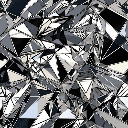 Seamless repeating pattern - fractal shard pattern