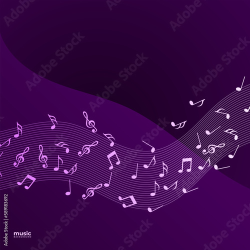 Abstract music background. vector illustration.