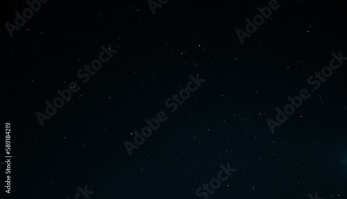 Night starry sky, dark blue space background with stars.
