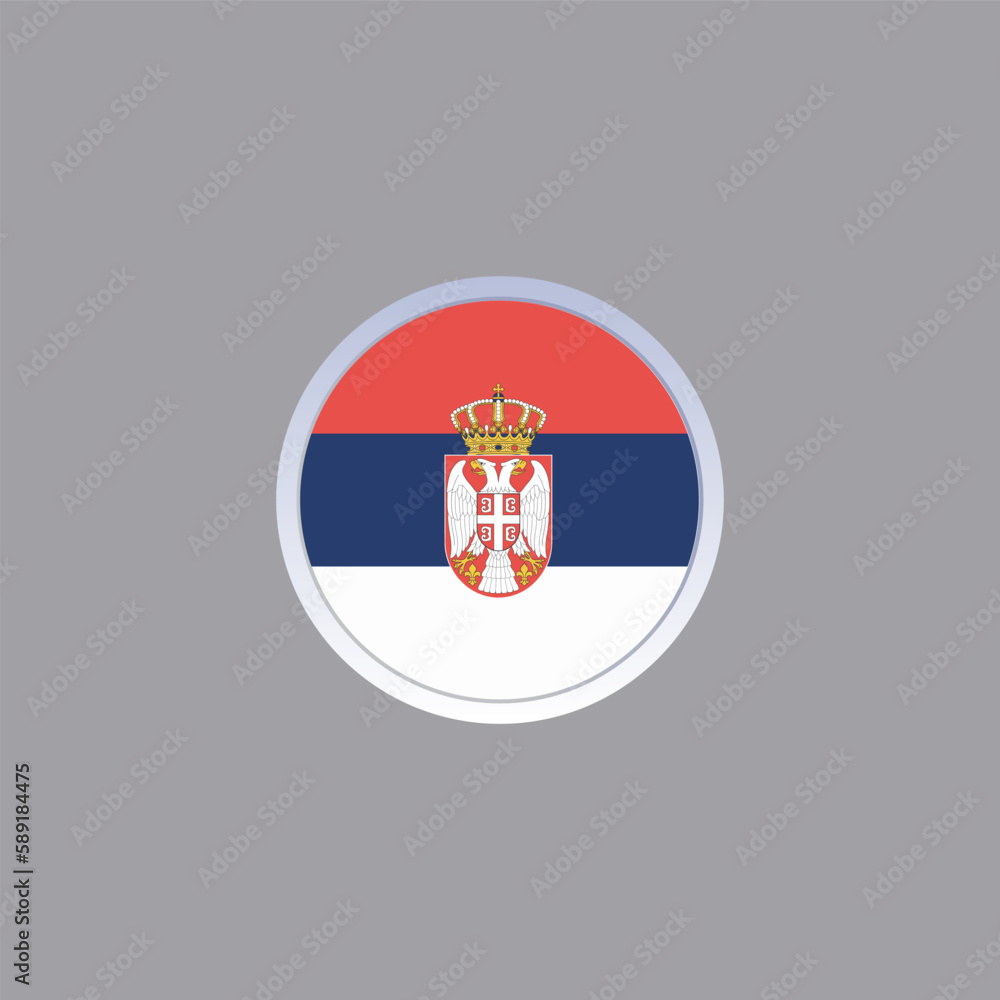 Illustration of serbia flag Template Illustration of serbia flag Template