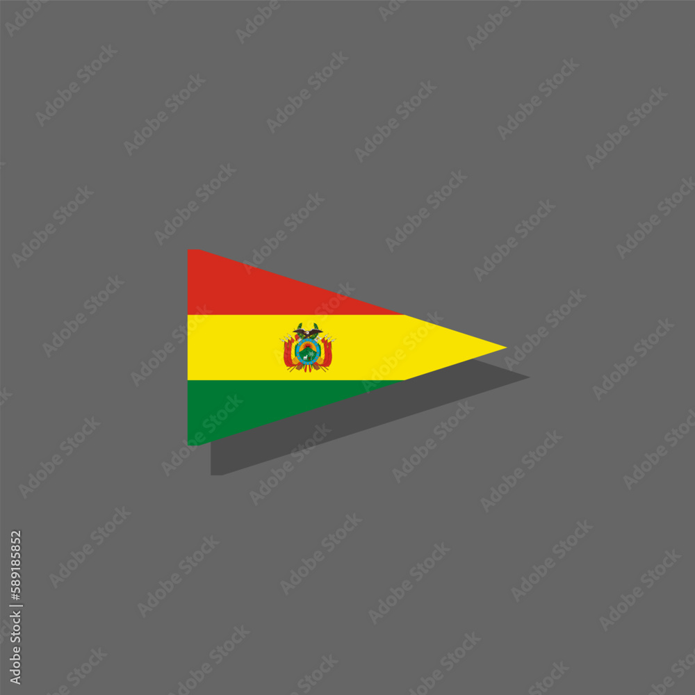 Fototapeta premium Illustration of bolivia flag Template