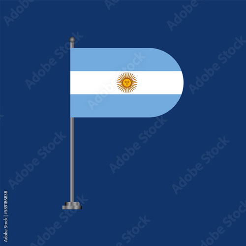 Illustration of argentina flag Template