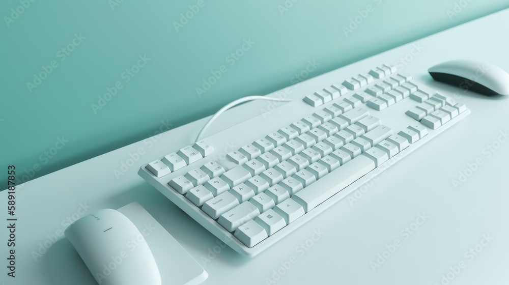 Keyboard on colorful background Keyboard on colorful background