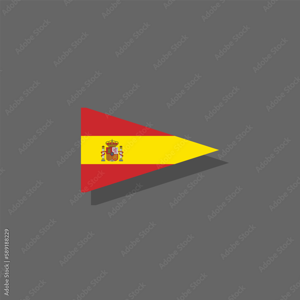 Fototapeta premium Illustration of spain flag Template