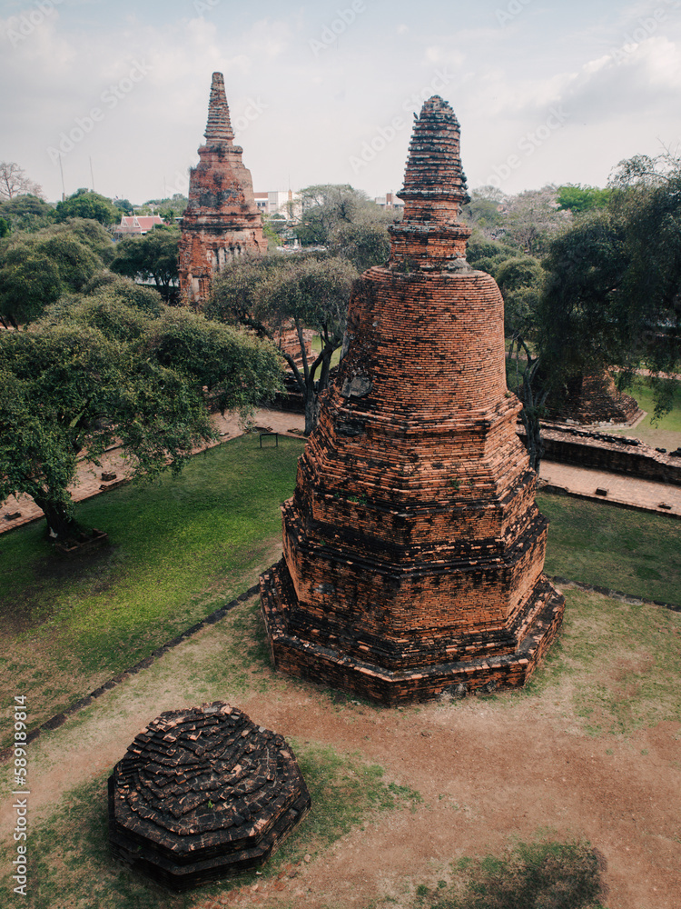 Temples à Ayutthaya, Thailande