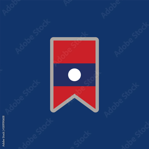 Free Download Illustration of laos flag Template - GFXLoad