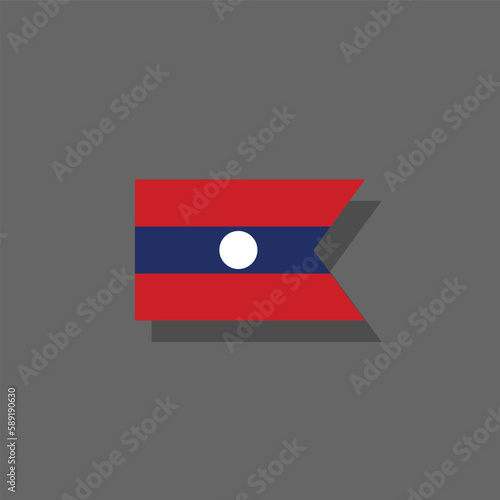 Free Download Illustration of laos flag Template - GFXLoad
