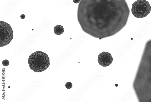 3d render, PM 2.5 dust floating in the air, air pollution and smog in the air, background concept.

