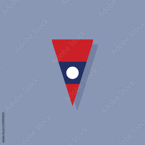 Free Download Illustration of laos flag Template - GFXLoad