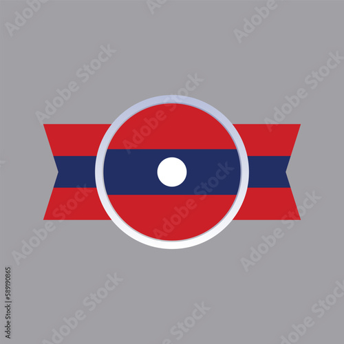 Free Download Illustration of laos flag Template - GFXLoad