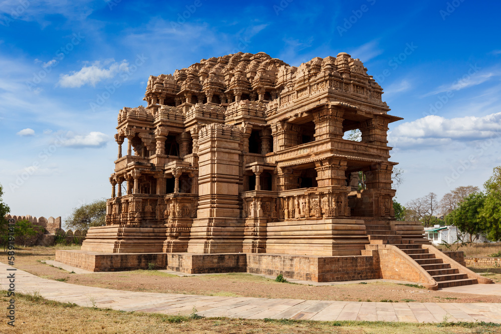 Sasbahu (Sas-Bshu ka mandir, Sahastrabahu Temple) temple in Gwalior fort. Gwalior, Madhya Pradesh, India