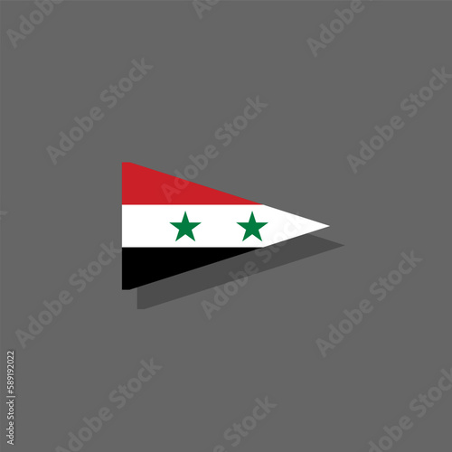 Illustration of Syria flag Template