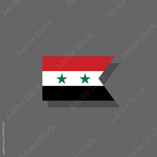 Illustration of Syria flag Template
