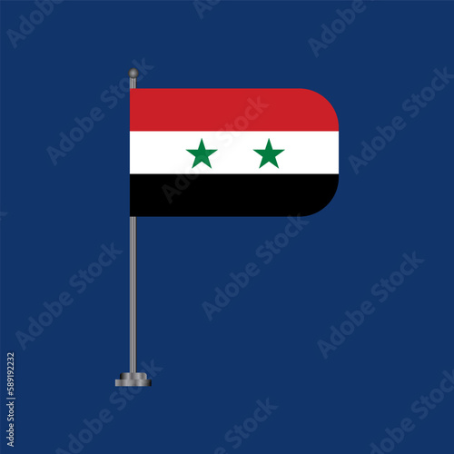 Illustration of Syria flag Template