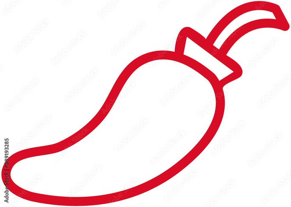 Chili line Icon
