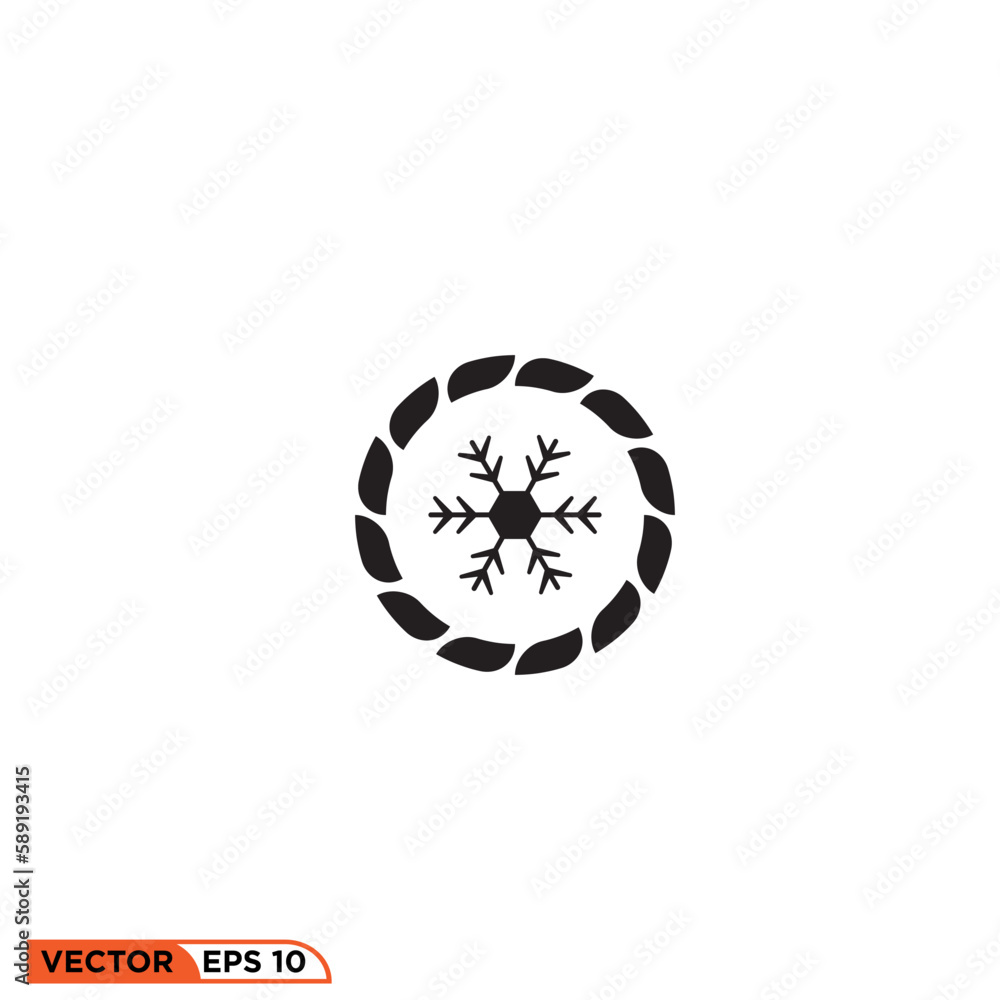 Icon vector graphic of snow seed rope abstract Icon vector graphic of snow seed rope abstract