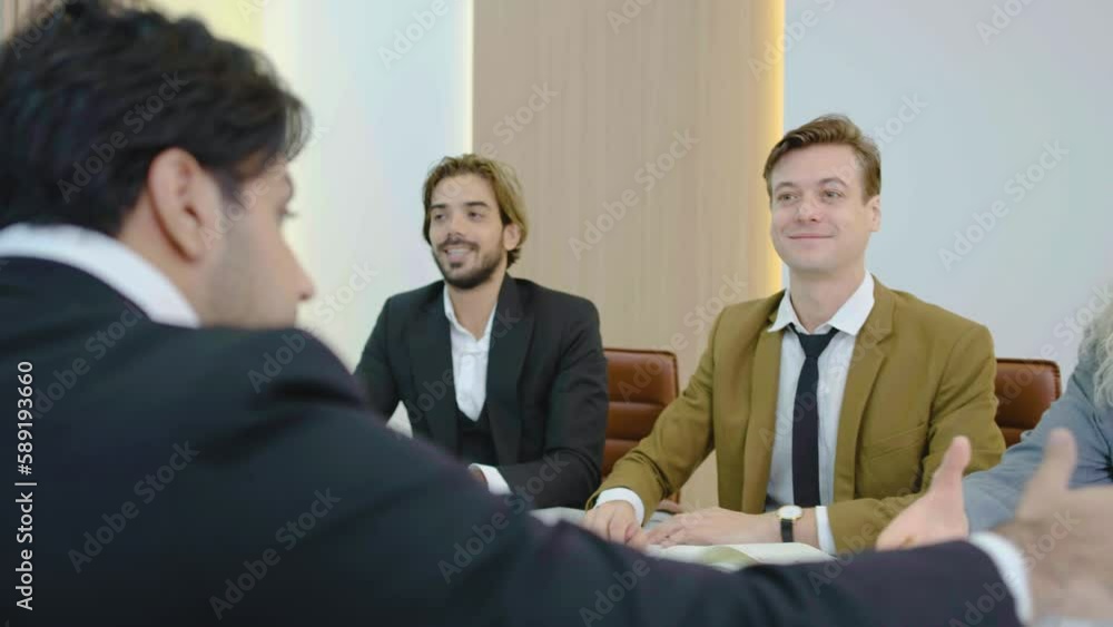 Young executive and partnership and sitting handshake for agreement together in the office, partner or colleague greeting and shaking hands with friendship for success, business partnership Young executive and partnership and sitting handshake for agreement together in the office, partner or colleague greeting and shaking hands with friendship for success, business partnership