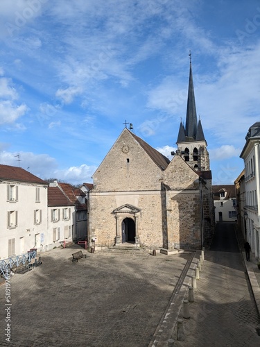 Eglise Saint Martin, Jouy en Josas, France.