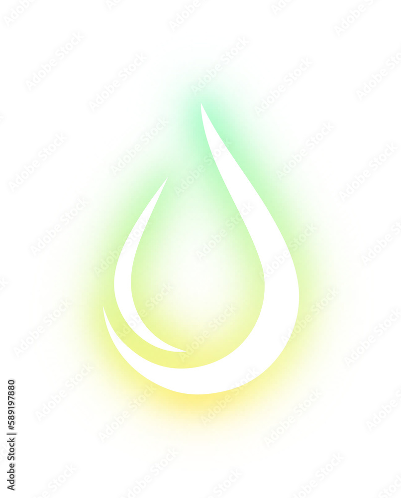 Set of drop water neon Set of drop water neon