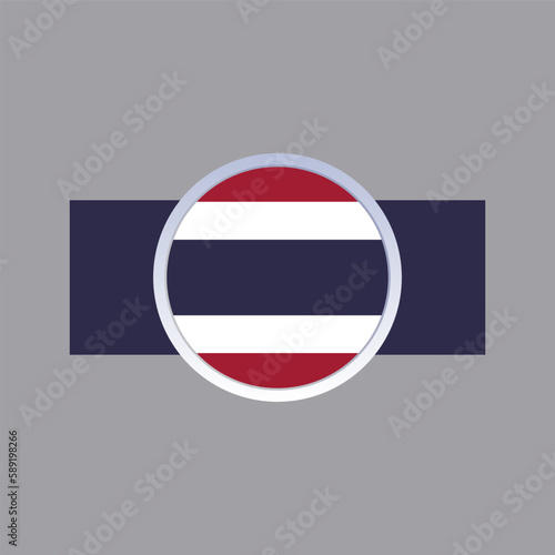 Illustration of Thailand flag Template Free Download Illustration of Thailand flag Template - GFXLoad