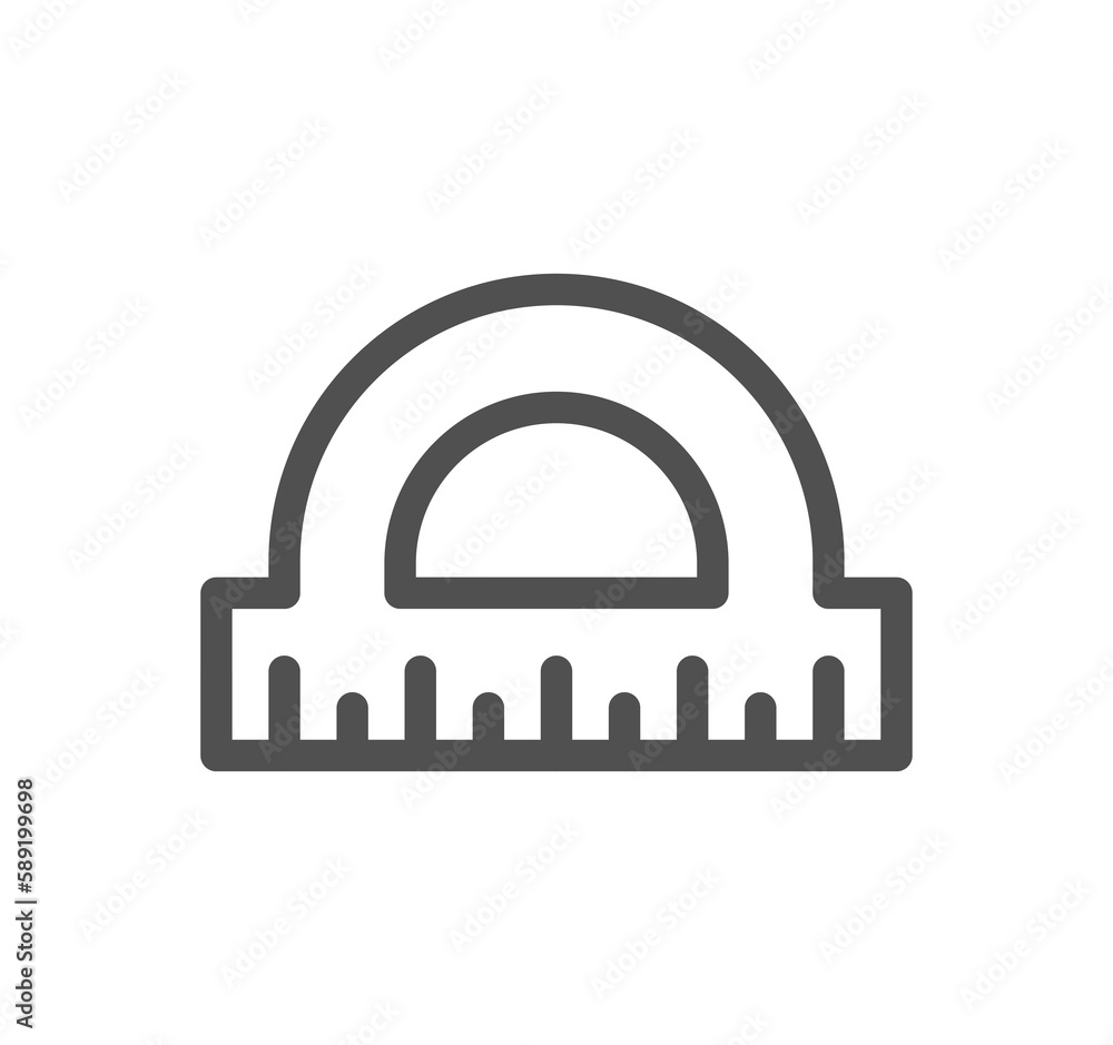 Measure related icon outline and linear symbol.
Measure related icon outline and linear symbol.
